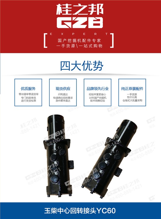 玉柴挖掘機回轉(zhuǎn)接頭