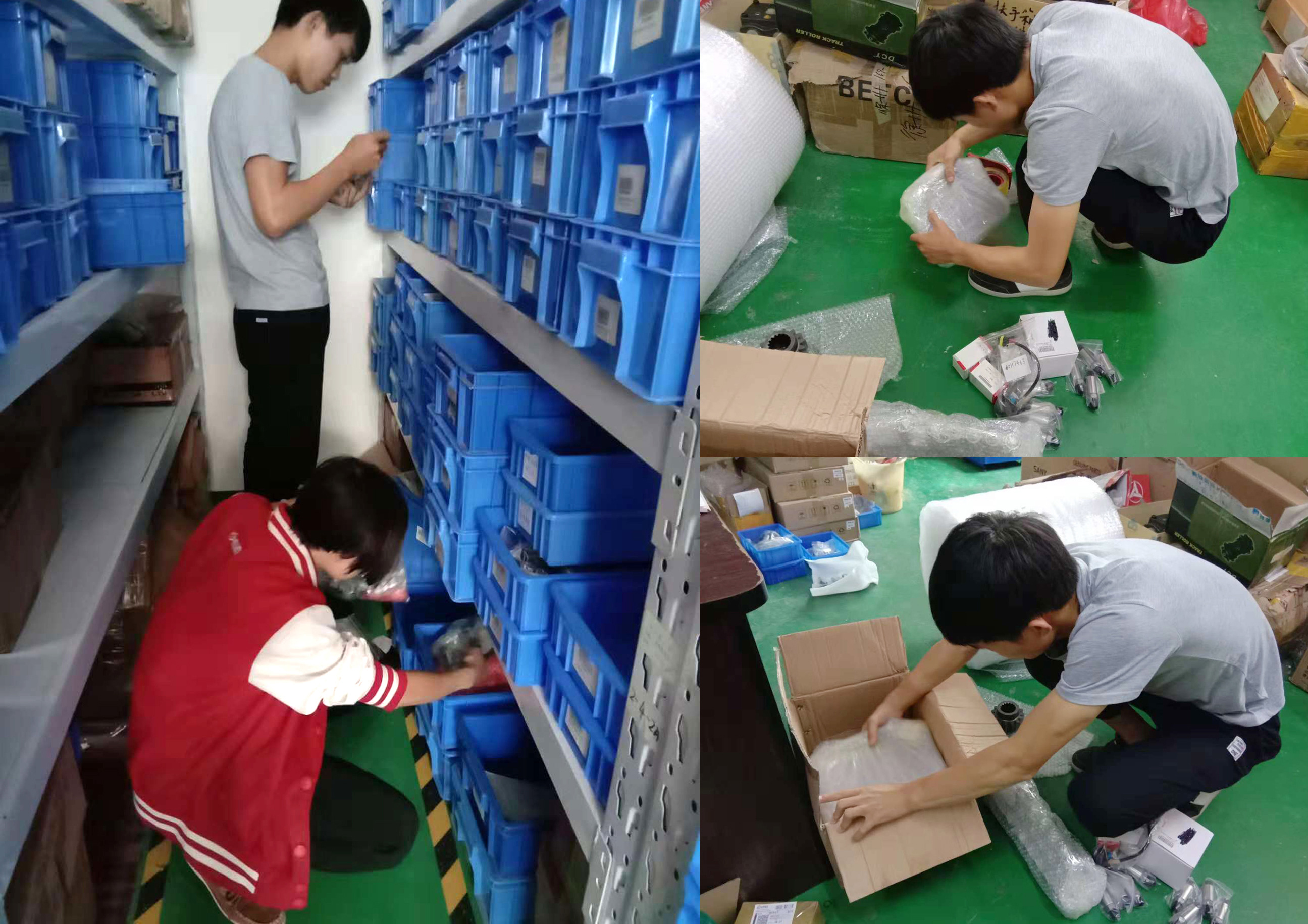 桂之邦豐富的挖機(jī)配件資源、的倉儲